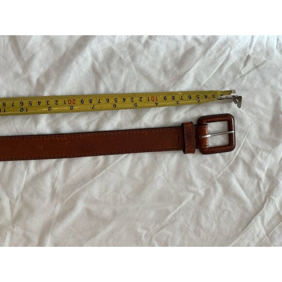 VINTAGE Y2K DEADSTOCK CALVIN KLEIN 100% LEATHER MADE IN USA BELT Large - Picture 2 of 9